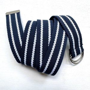 Blue & White Textile Belt